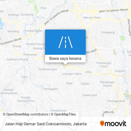 Peta Jalan Haji Oemar Said Cokroaminoto