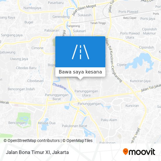 Peta Jalan Bona Timur XI