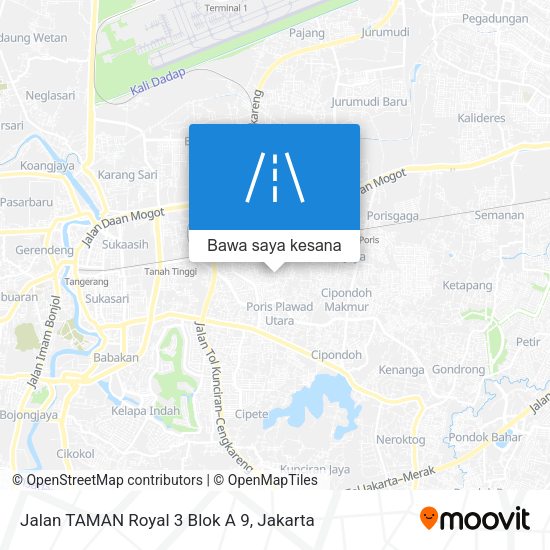 Peta Jalan TAMAN Royal 3 Blok A 9
