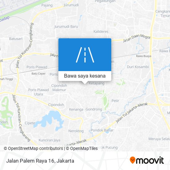 Peta Jalan Palem Raya 16