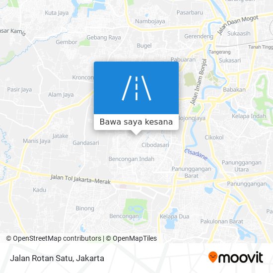 Peta Jalan Rotan Satu