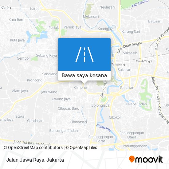 Peta Jalan Jawa Raya