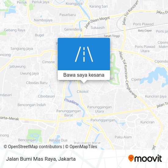 Peta Jalan Bumi Mas Raya