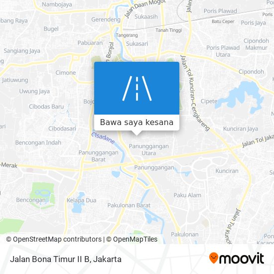 Peta Jalan Bona Timur II B