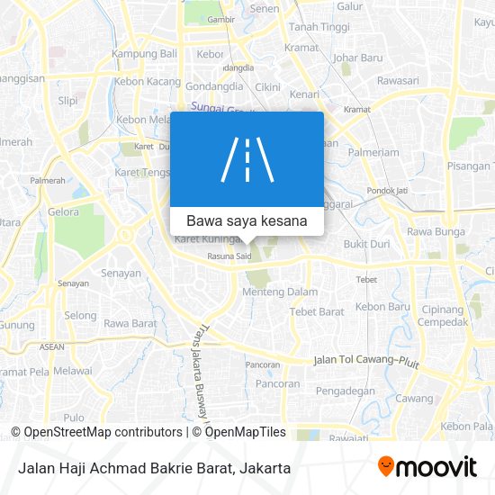 Peta Jalan Haji Achmad Bakrie Barat
