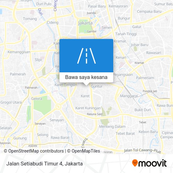 Peta Jalan Setiabudi Timur 4