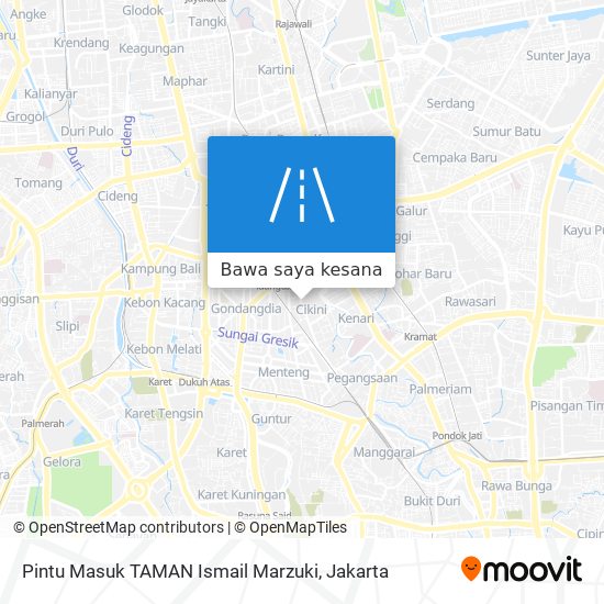 Peta Pintu Masuk TAMAN Ismail Marzuki