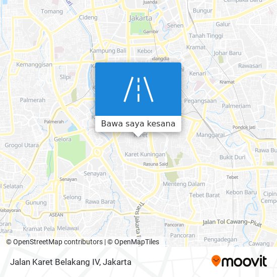 Peta Jalan Karet Belakang IV