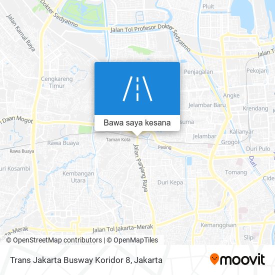 Peta Trans Jakarta Busway Koridor 8