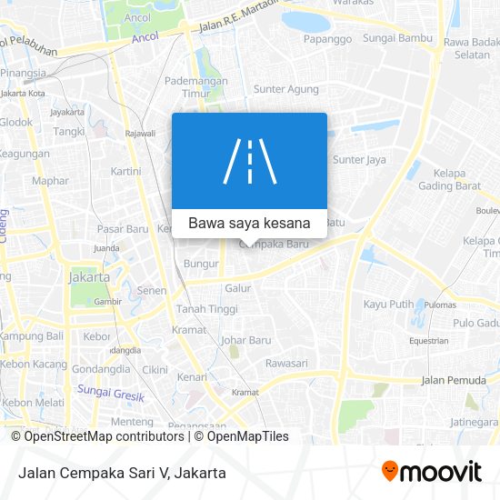 Peta Jalan Cempaka Sari V