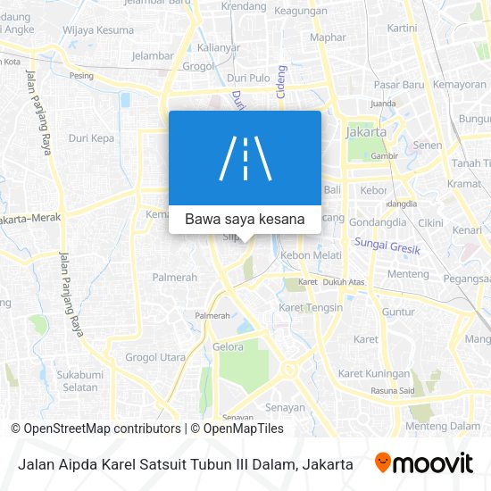 Peta Jalan Aipda Karel Satsuit Tubun III Dalam