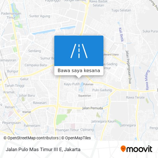 Peta Jalan Pulo Mas Timur III E