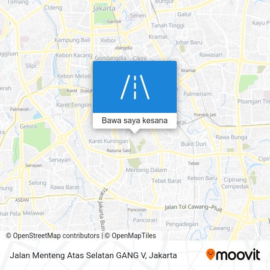 Peta Jalan Menteng Atas Selatan GANG V