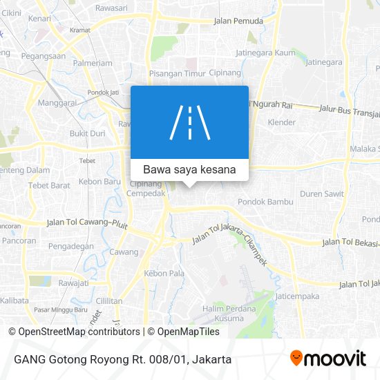 Peta GANG Gotong Royong Rt. 008/01