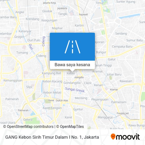 Peta GANG Kebon Sirih Timur Dalam I No. 1