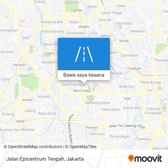 Peta Jalan Epicentrum Tengah