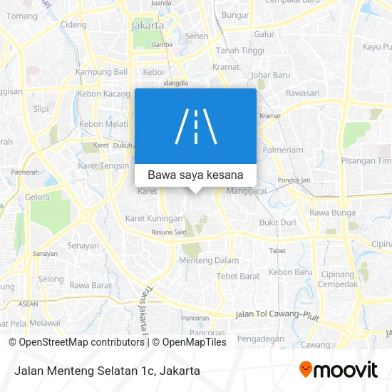 Peta Jalan Menteng Selatan 1c