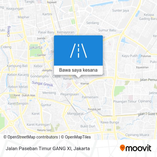 Peta Jalan Paseban Timur GANG XI
