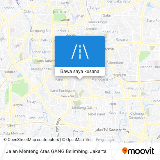 Peta Jalan Menteng Atas GANG Belimbing