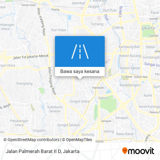 Peta Jalan Palmerah Barat II D