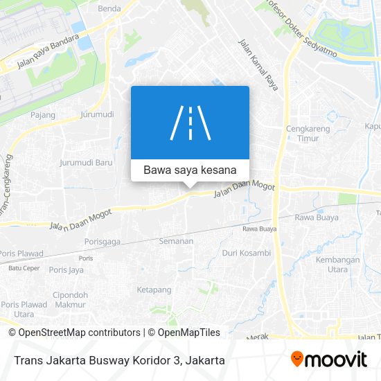 Peta Trans Jakarta Busway Koridor 3