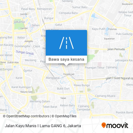 Peta Jalan Kayu Manis I Lama GANG 6