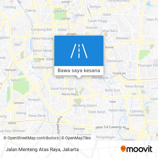 Peta Jalan Menteng Atas Raya