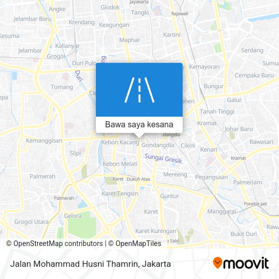 Peta Jalan Mohammad Husni Thamrin