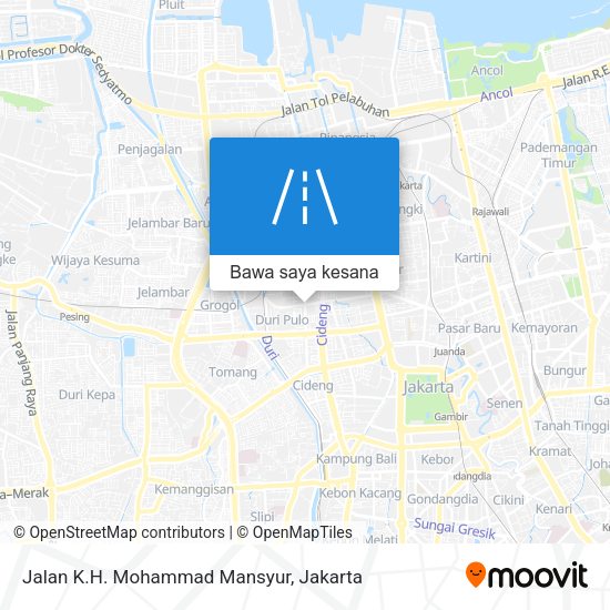 Peta Jalan K.H. Mohammad Mansyur