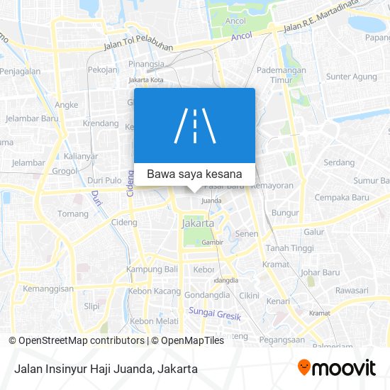 Peta Jalan Insinyur Haji Juanda