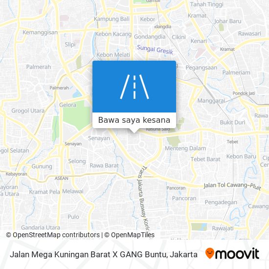 Peta Jalan Mega Kuningan Barat X GANG Buntu