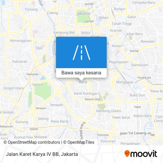 Peta Jalan Karet Karya IV BB