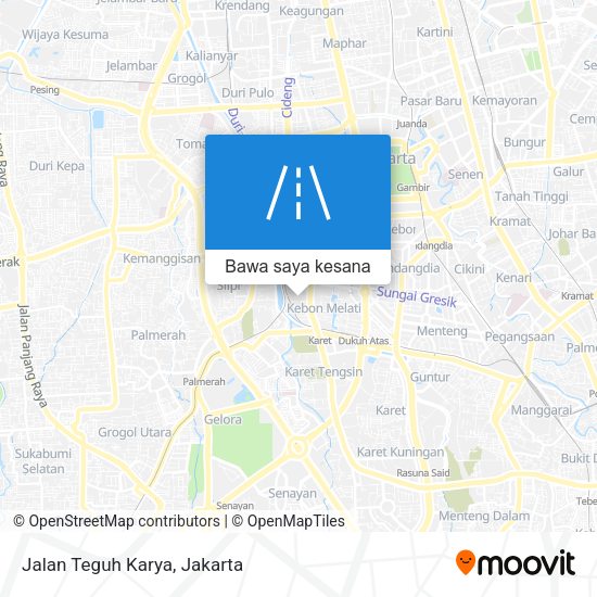 Peta Jalan Teguh Karya