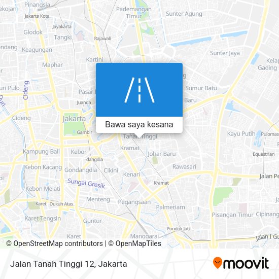 Peta Jalan Tanah Tinggi 12