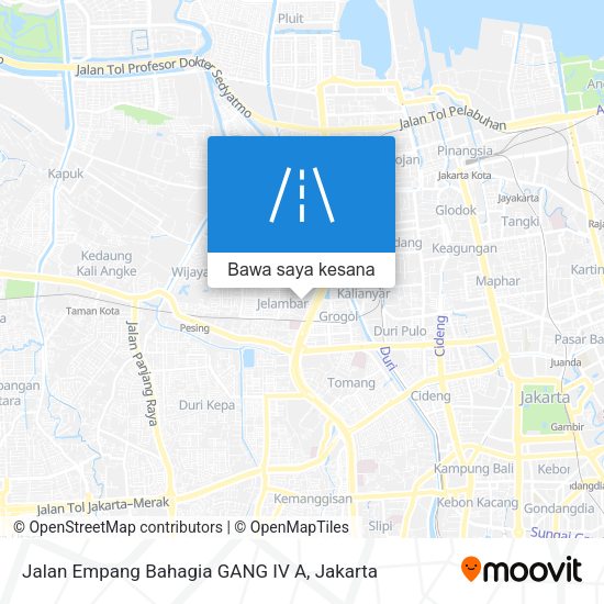 Peta Jalan Empang Bahagia GANG IV A