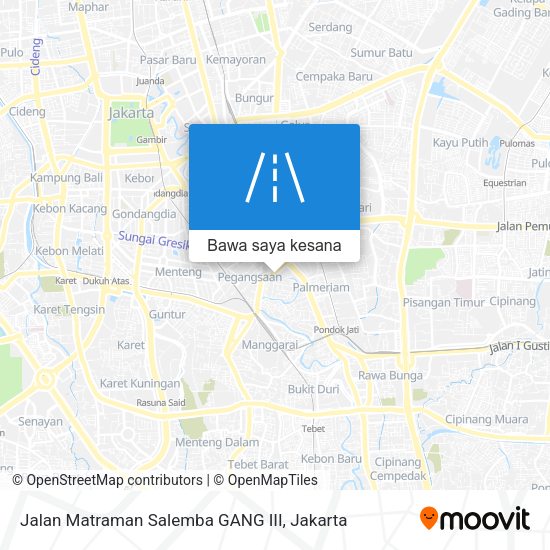 Peta Jalan Matraman Salemba GANG III