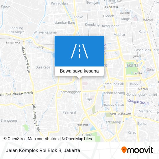 Peta Jalan Komplek Rbi Blok B