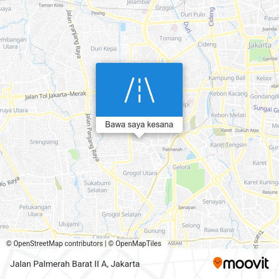 Peta Jalan Palmerah Barat II A