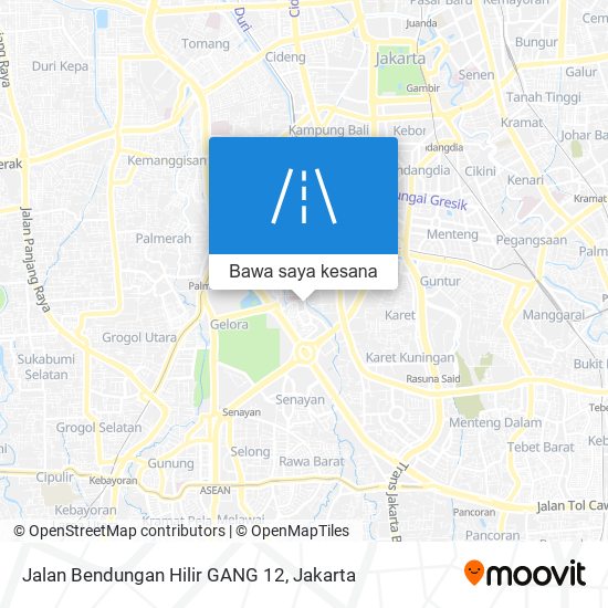 Peta Jalan Bendungan Hilir GANG 12