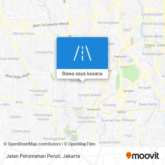 Peta Jalan Perumahan Peruri
