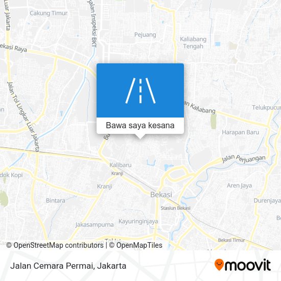 Peta Jalan Cemara Permai