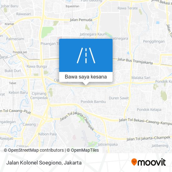 Peta Jalan Kolonel Soegiono