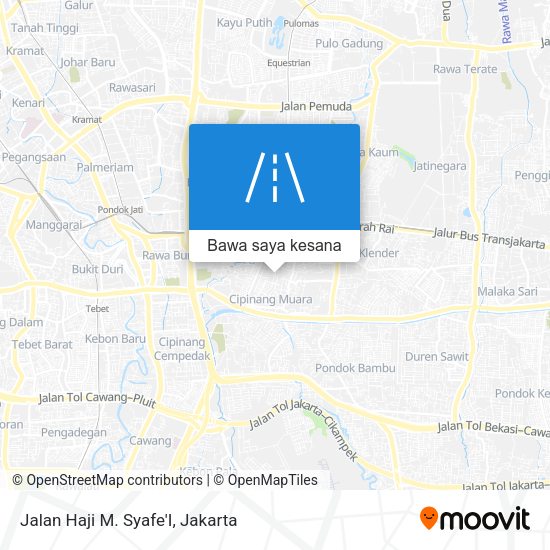 Peta Jalan Haji M. Syafe'I