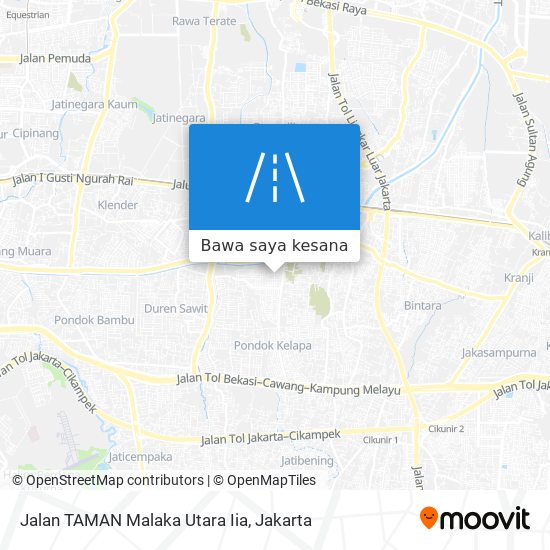 Peta Jalan TAMAN Malaka Utara Iia