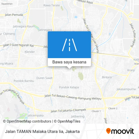 Peta Jalan TAMAN Malaka Utara Iia