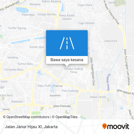 Peta Jalan Janur Hijau XI