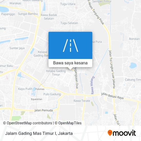 Peta Jalam Gading Mas Timur I