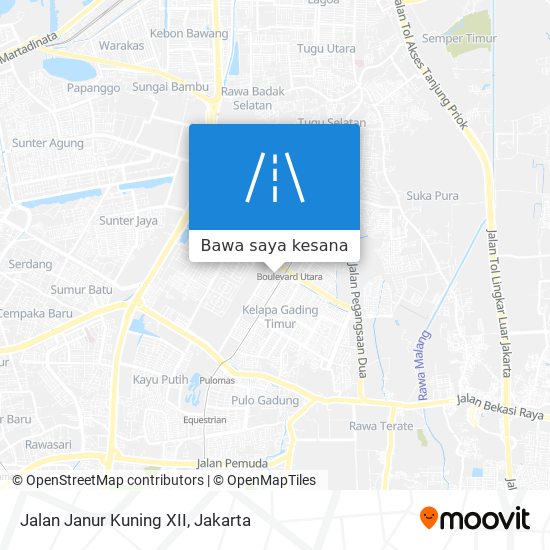 Peta Jalan Janur Kuning XII