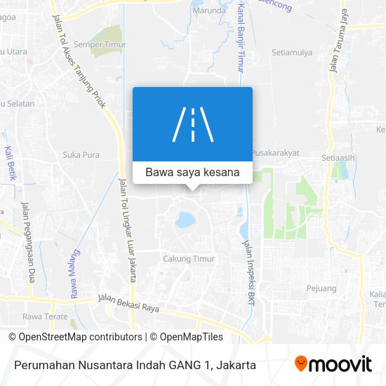Peta Perumahan Nusantara Indah GANG 1