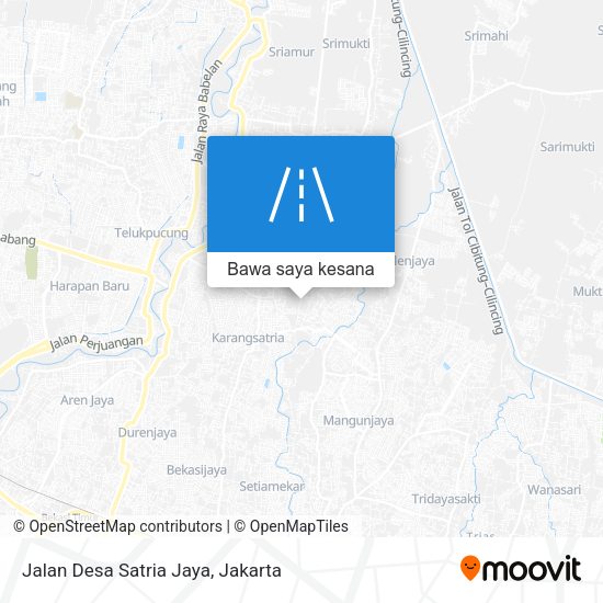 Peta Jalan Desa Satria Jaya